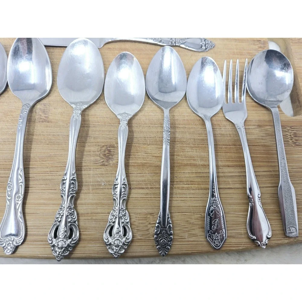 Michelangelo Dinner Forks Oneida Heirloom Stainless Old Cube Logo And‎ Others